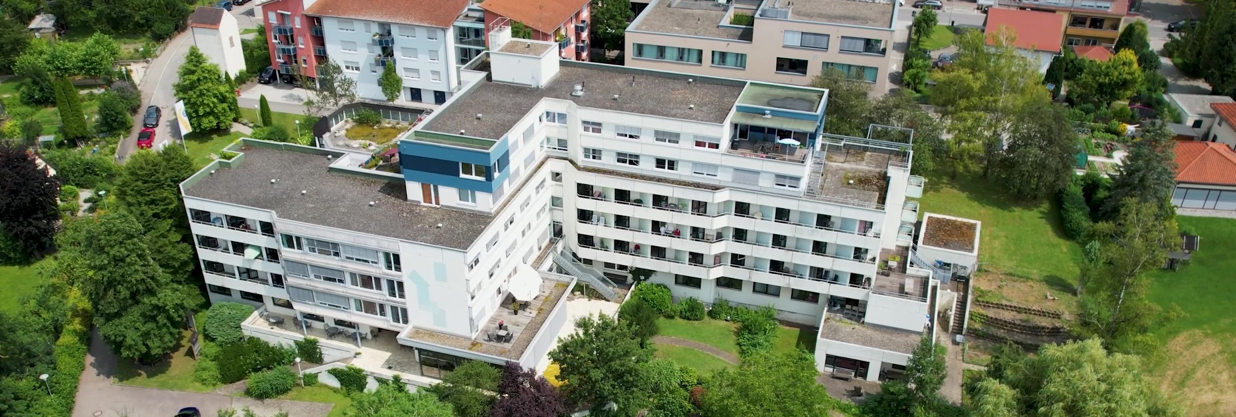 Luftaufnahme Seniorenzentrum St. Anna in Munderkingen am Fluss